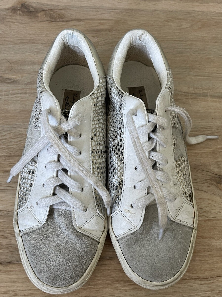 Vintage Havana Kate Womens Size 8 Gold Snake Multi Sneakers Gray