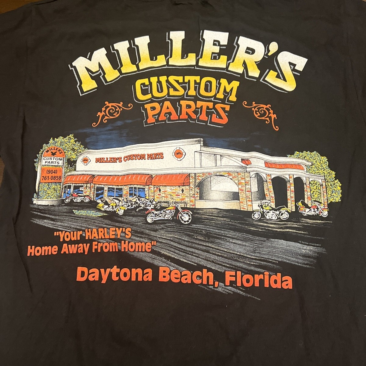 90s Daytona Bike Week Hanes Beefy T-Shirt Harley Store Mens Medium