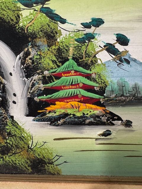 Original Mid-Century Japanese Wall Art 3D Textured Design