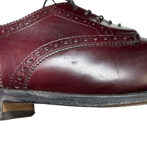 Allen Edmonds SANFORD Burgundy Leather Cap Toe Oxford Dress Shoes 5237 Size 9D - Picture 13 of 23