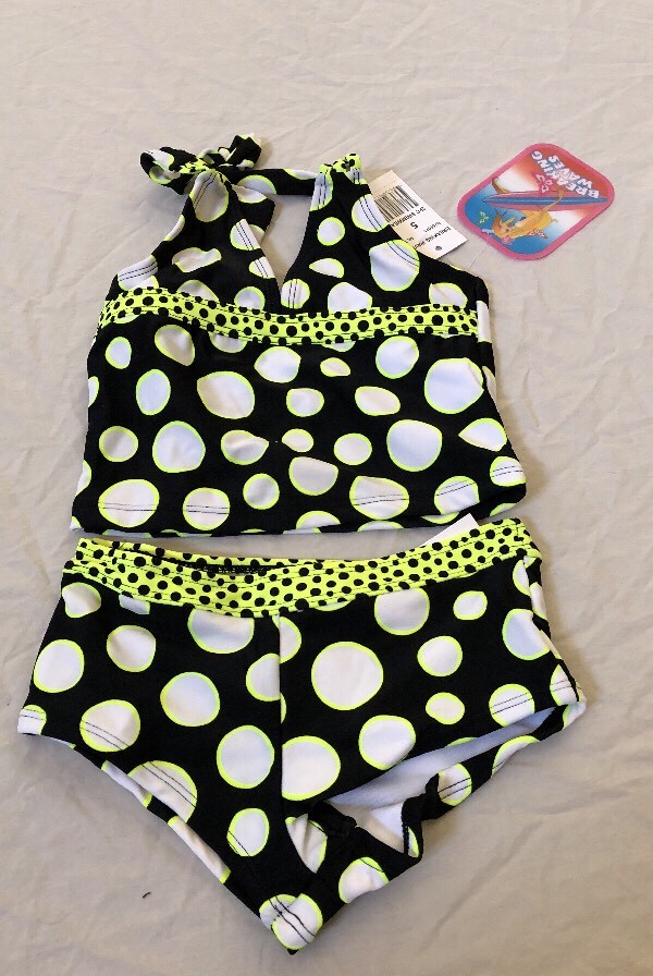 Breaking Waves Dot Remix Tankini Size 5 42 | eBay