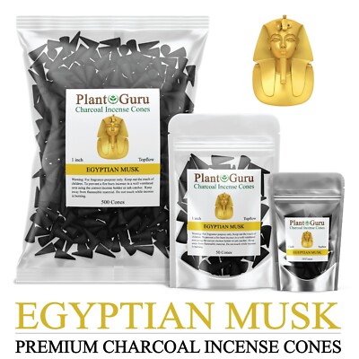 Egyptian Musk Charcoal Incense Cones 1'' TOPFLOW Bulk Wholesale For Burner Holder