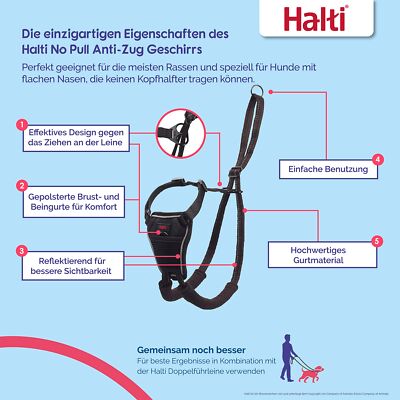 Halti Für Große Hunde, Hundehalfter No Pull Anti Zug Geschirr