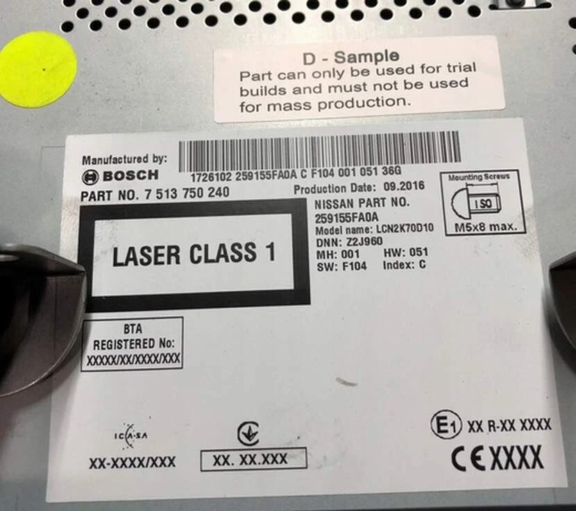 RADIO FM DAB Navi  1CD Mp3 SD Navigation  NISSAN Micra V K14 Navi  BOSCH 2018 Bj - Bild 4 von 4