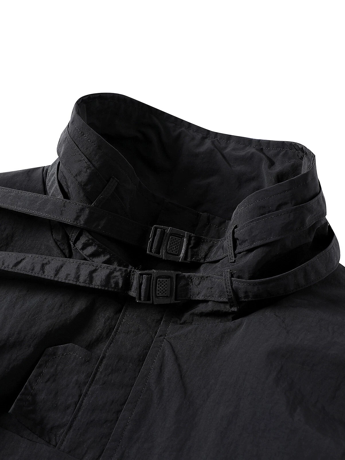Niepce Men's Japanese Kanji Graphic Windbreaker Techwear Streetwear Jacket image 3