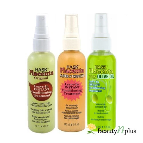 Hask Placenta Leave-In Instant Conditioning Treatment 5 oz (Choose from 3 Types)
