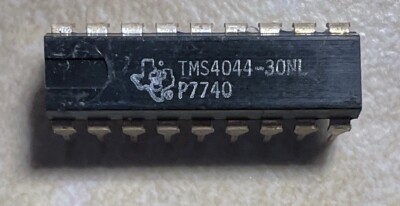 T.I. TMS4044 TMS4044NL-30 4K Static RAM Vintage Memory Chip