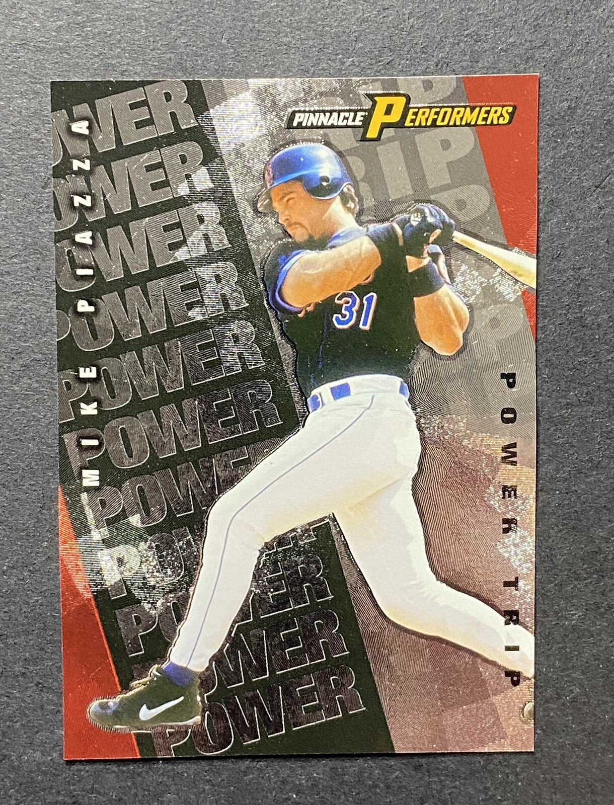 1998 Pinnacle Performers Power Trip /10000 Mike Piazza #6 HOF