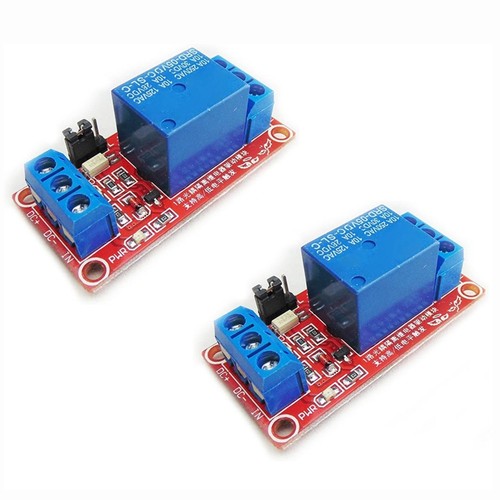 2Pcs 5V Channel Relay Module Relay with Optocoupler Isolation ...