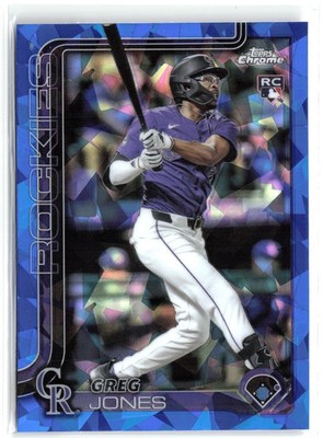 Greg Jones (RC) Rookie 2025 Topps Chrome Sapphire 265 Rockies