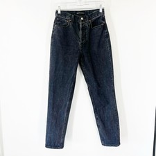 Denim Forum Aritzia Size 25 The Boyfriend High Loose Jeans Black Button Fly