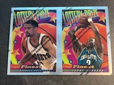 Box 30: Topps Finest Lottery Prize UNCUT PANEL Mahmoud Abdul-Rauf Larry Johnson