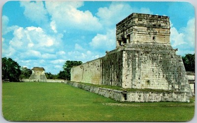 Itza Ballcourt Ancient Mayan Ruins QR Mexico Postcard