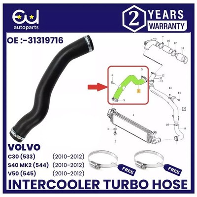 DURITE de TURBO TUYAU AIR FORD FOCUS Mk2 C-Max 1.6 TDCi 3M51-6C646-X XE 1496239 DURITE de TURBO TUYAU AIR FORD FOCUS Mk2 C-Max 1.6 TDCi 3M51-6C646-X XE 1496239