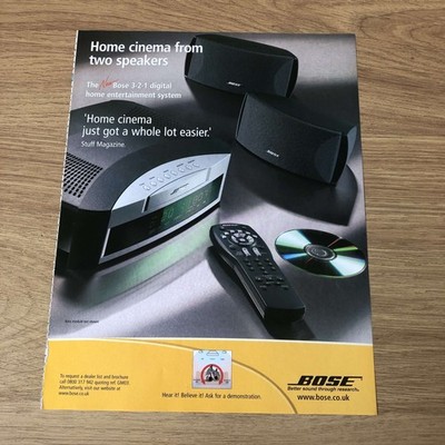 GRAM33 MAGAZINWERBUNG 11X8 BOSE DIGITAL HOME ENTERTAINMENT SYSTEM