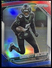 Panini 2025 Prizm Garrett Wilson #178 New York Jets Red White & Blue NFL Card