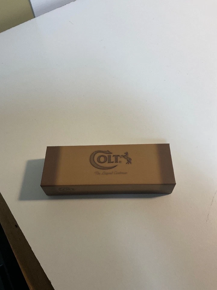 Colt CT318 Titanium Pocket Knife Brass Bolsters Folding Trapper Used - Image 2 of 4