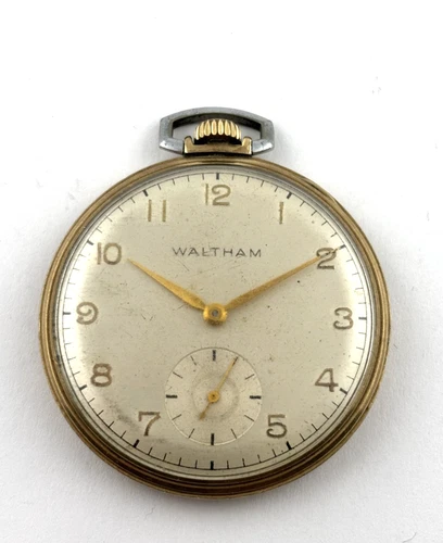 Waltham 1946 Antique Mechanical Pocket Watch   21J  12s  32335488  DOES NOT WORK