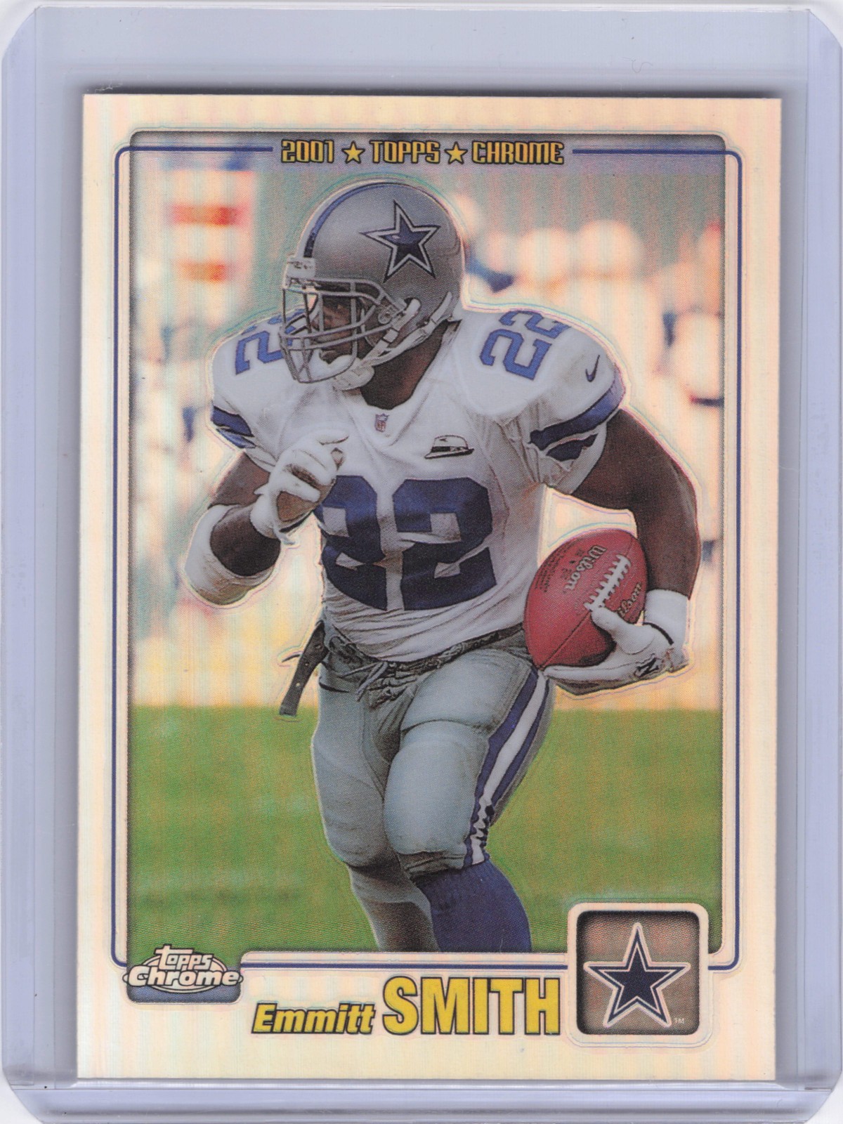 2001 Topps Chrome #145 Emmitt Smith Refractors #/999