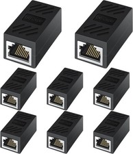 RJ45 Coupler, Ethernet Coupler-Female to Female Internet Network Cable black
