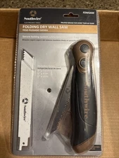 Southwire Folding Drywall Saw. 5” Includes 3 Saw Blades:6 TPI, 9 TPI, 18TPI. New