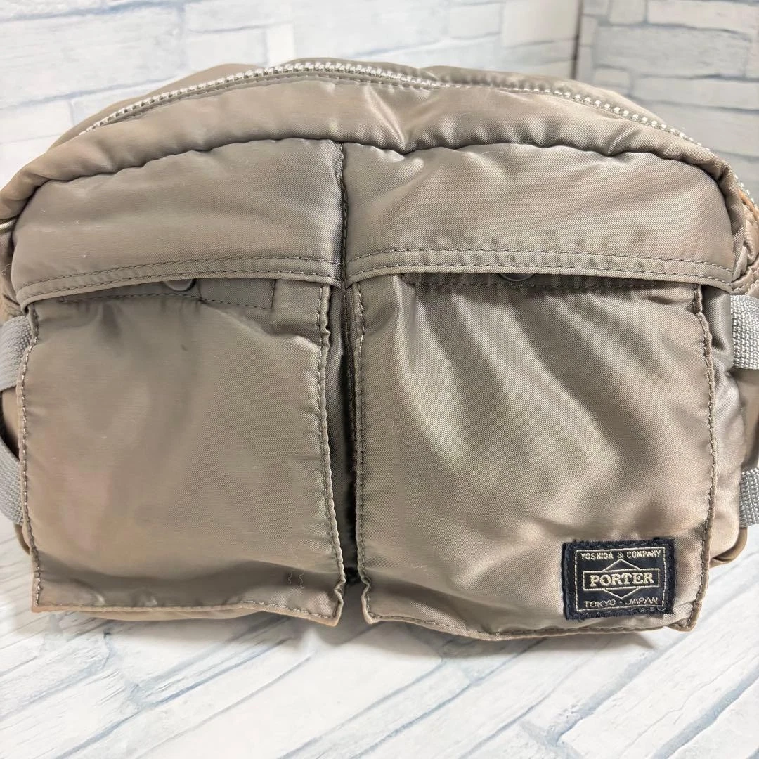 PORTER Yoshida TANKER Body Bag Gürteltasche Silber Grau Auslauffarbe Japan