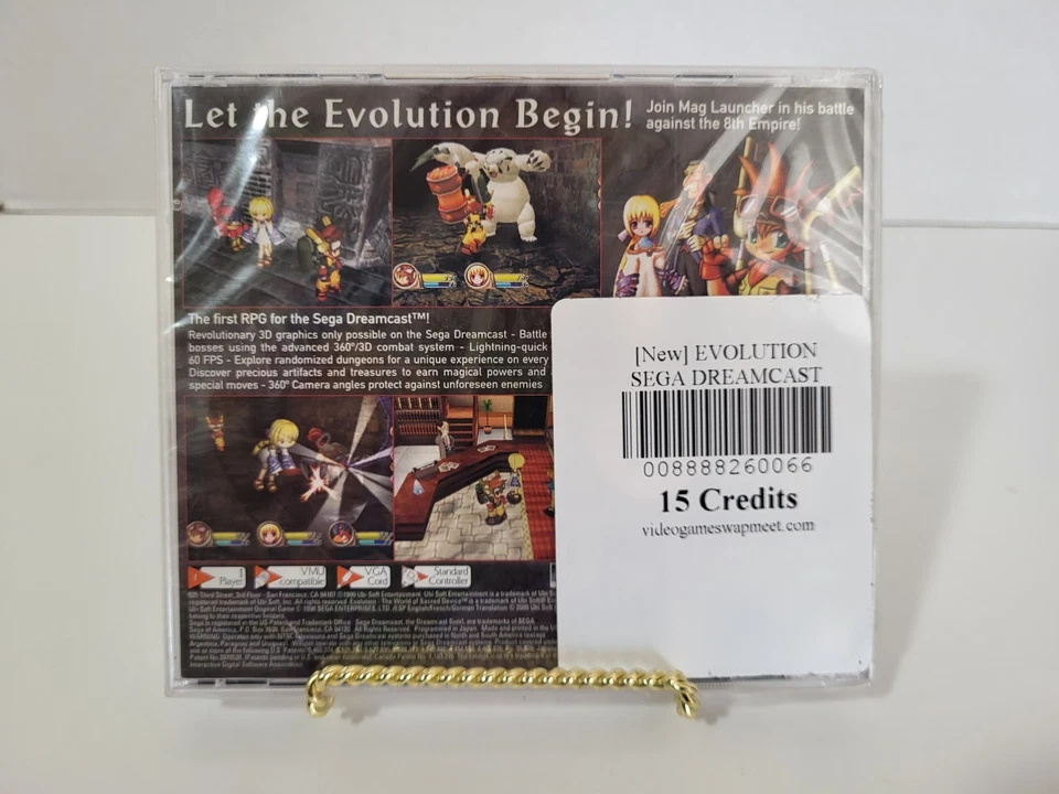 Evolution: The World of Sacred Device (Sega Dreamcast) Y/Fold Sealed Small Crack - Image 2 of 4