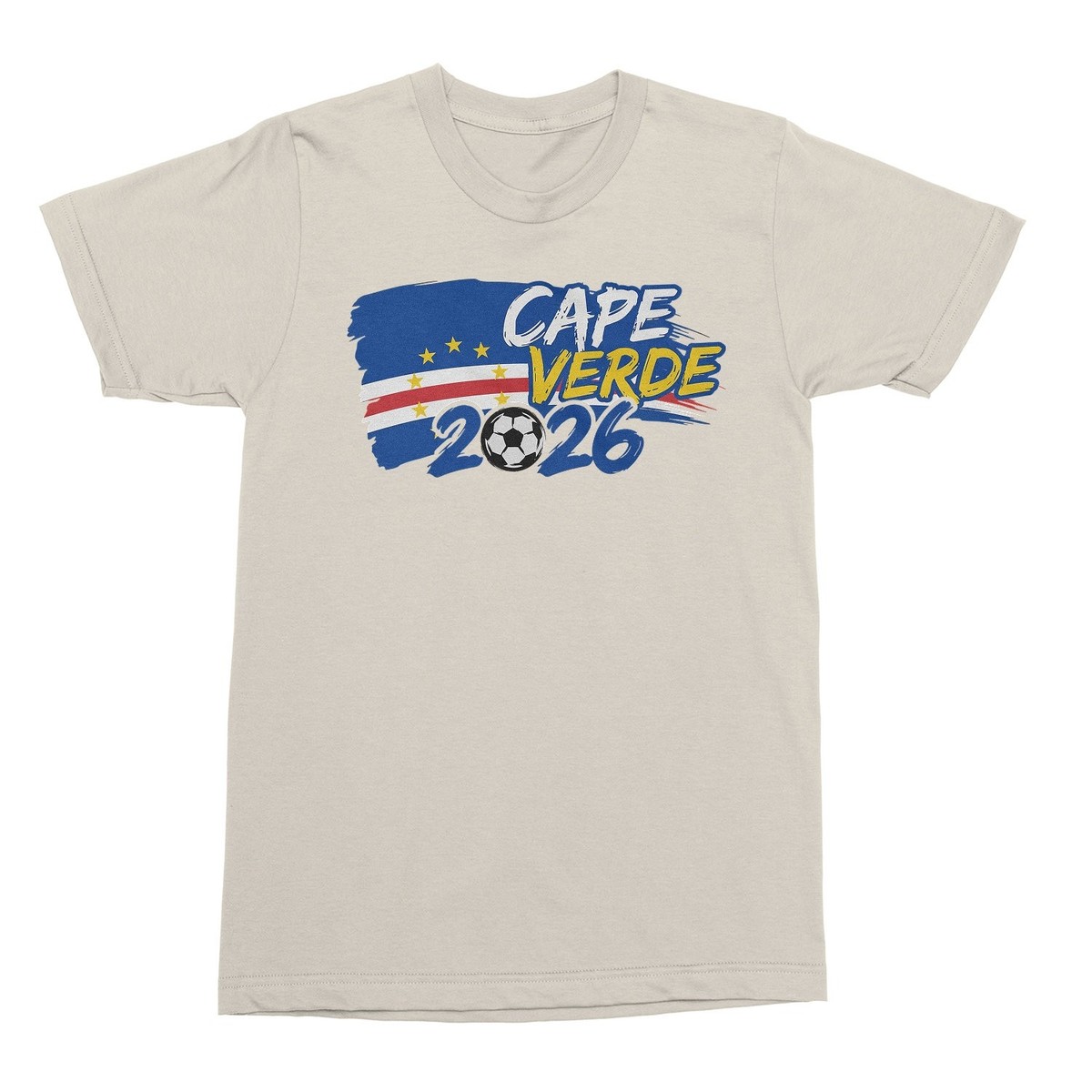 Cape Verde Tribute Flag Graphic - 2026 Soccer Fans Unisex T-Shirt
