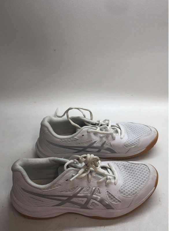 ASICS Upcourt 4 White Silver Gum Women's Volleyball Court Shoes Size 8