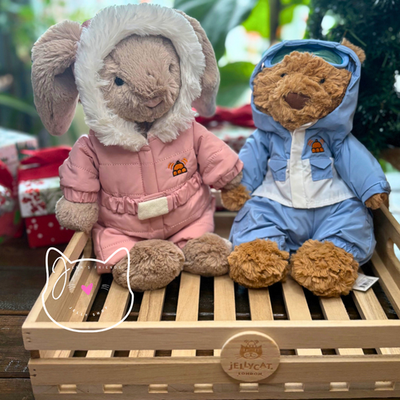 AUTHENTIC Jellycat BASHFUL BUNNY 'SNOW SUIT' New BNWT Soft Plush