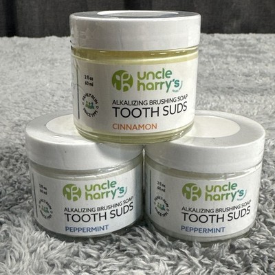 3 Uncle Harry's Peppermint Cinnamon Remineralizing Toothpaste Natural Whitening