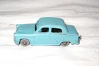 1957 Matchbox #36 Austin A50, Aqua Blue with Silver Trim & Crimped GPW