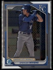 #BCP-37 Spencer Nivens Bowman 2024 Bowman Chrome Kansas City Royals SB150
