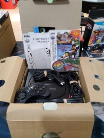 SEGA Saturn Console w/Controller Cables Game & Box US Version