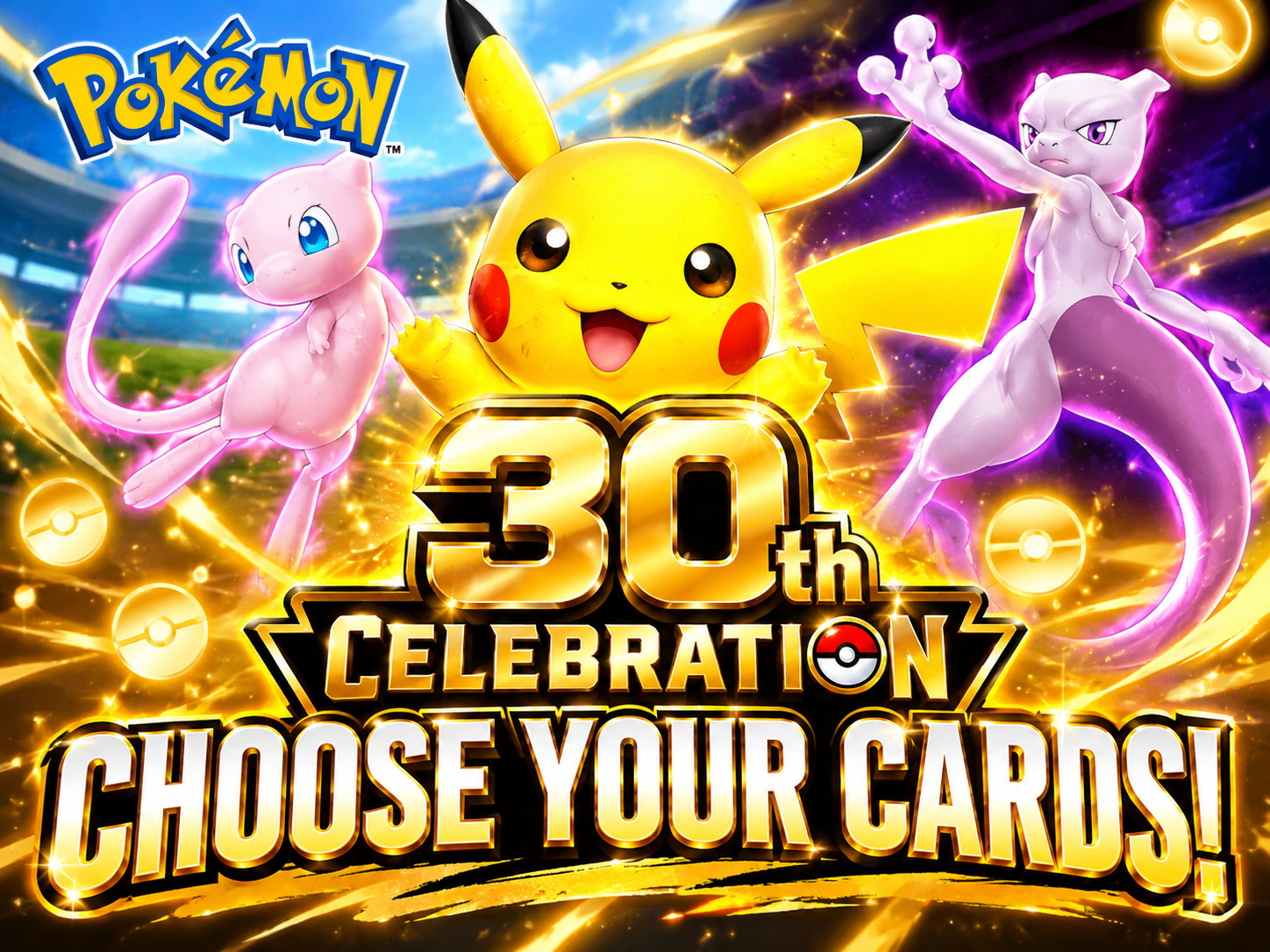 pokemon 30th anniversary Pick your card!