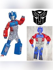 Transformer Optimus prime deluxe Halloween costume cosplay dress up 8-10