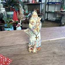 Jim Shore St Francis +Animals Hanging Ornament Enesco Heartwood 2015 4.5" NEW