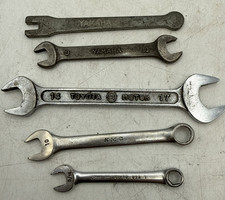 Vintage Open End Wrenches Snap on Yamaha Toyota KMC A Lot Of Five