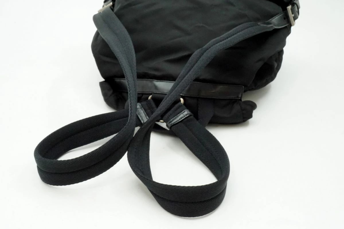 Prada Backpack Bag Rucksack Triangular Logo Plate… - image 5
