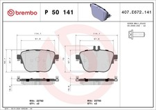 BREMBO BREMSBELÄGE passend für MERCEDES-BENZ CLS C257 E-KLASSE W213 S213 A238 C2