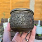 Chinese Antique Bronze Censer Tripod 17th/18th century Unusual mark to base 455g