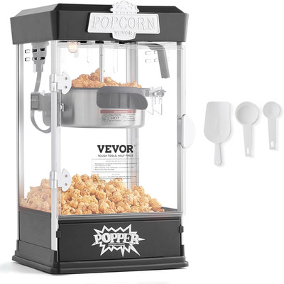 Popcorn Maker, 480W Popcorn Popper Machine, 4 Oz Kettle Makes 1.5 Gallon per Bat