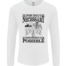 Cycling No Explanation Is Necessary Cyclist Mens Long Sleeve T-Shirt