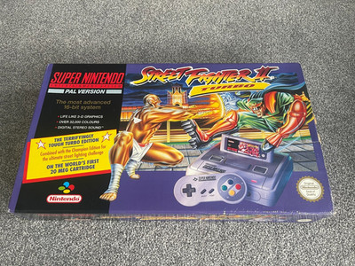 Super Nintendo SNES Konsole Street Fighter 2 II Turbo Edition OVP mit Spiel