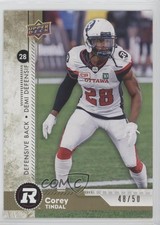 2018 Upper Deck CFL Gold 48/50 Corey Tindal #140 i9i