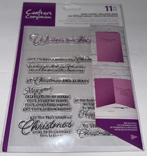 Crafter's Companion Stamp Size Warm Wishes Mix and Match Clear Stamps 2019
