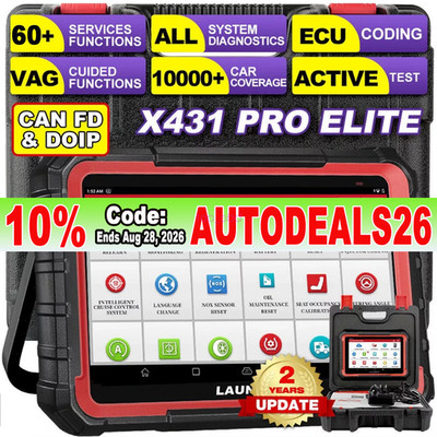 2026 LAUNCH X431 Pro Elite V+ Bidirectional Car Diagnostic Scanner Coding Tool