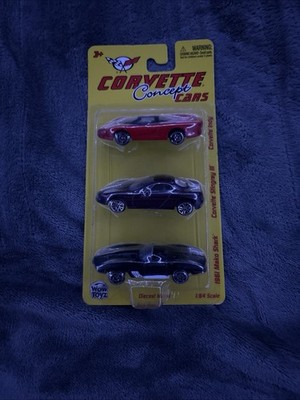 Corvette Concept Cars WowToyz Diecast Metal 1:64 Scale, Indy, Stingray III, Mako