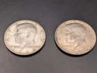🔥 LOT X 2 1964 KENNEDY SILVER HALF DOLLARS 90% SILVER COIN ABOUT UNCIRCULATED