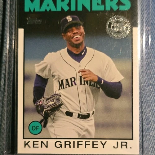 Topps 2021 Ken Griffey Jr. Mariners 65th Anniversary #86B-60 Baseball Card